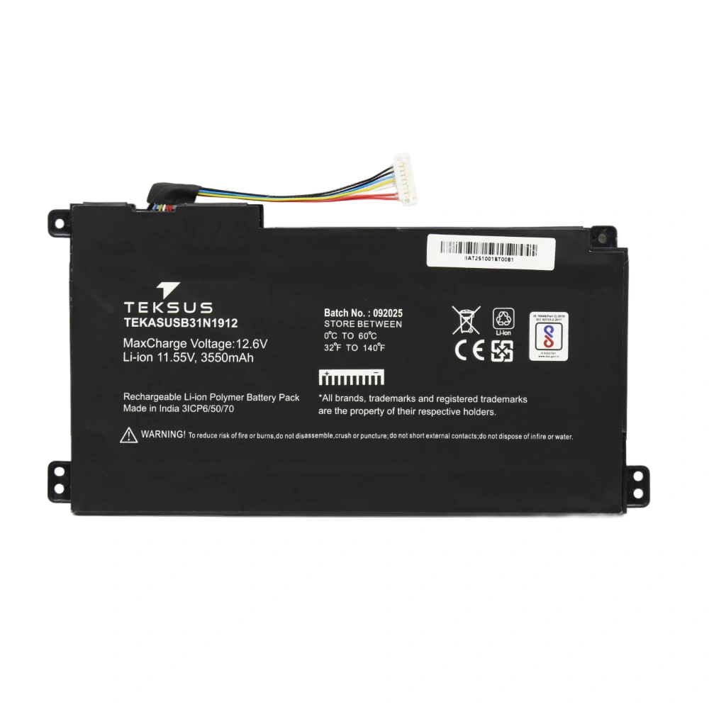 Teksus Laptop Battery Compatible For Asus E410M | B31N1912 view 2